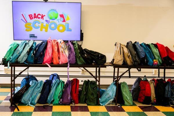 The Spanish American Committee distributed 186 backpacks full of school supplies to local students at our 2023 Back to School Fair