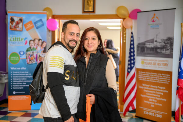 Latino couple at our November 2022 job fair in Cleveland