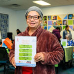 Community members at a family first event