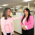 Community members at a family first event
