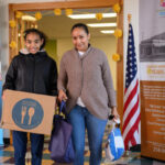 Community members at a family first event