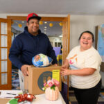 Community members at a family first event
